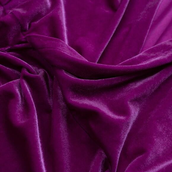 Atlein Collective Pink Velvet Ruched Dress - Size L - Picture 5 of 10